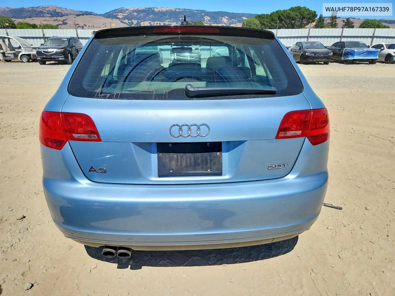 2007 Audi A3 2 VIN: WAUHF78P97A167339 Lot: 58222396