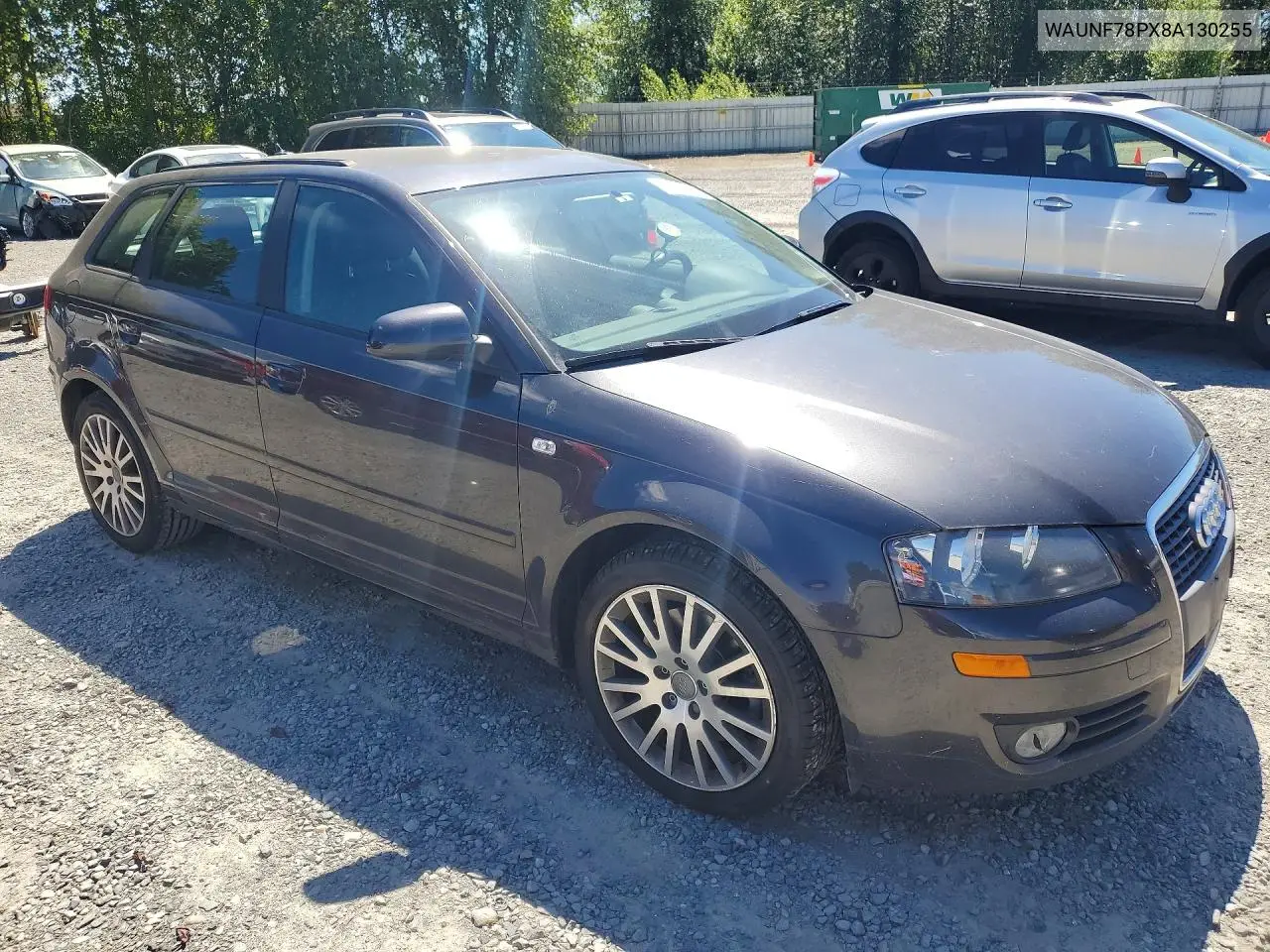 2008 Audi A3 2.0 Premium VIN: WAUNF78PX8A130255 Lot: 56228656