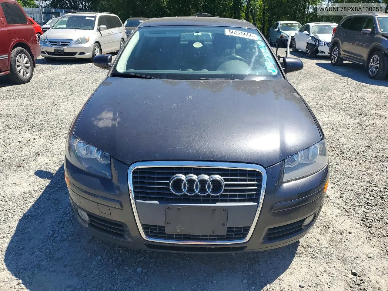 2008 Audi A3 2.0 Premium VIN: WAUNF78PX8A130255 Lot: 56228656