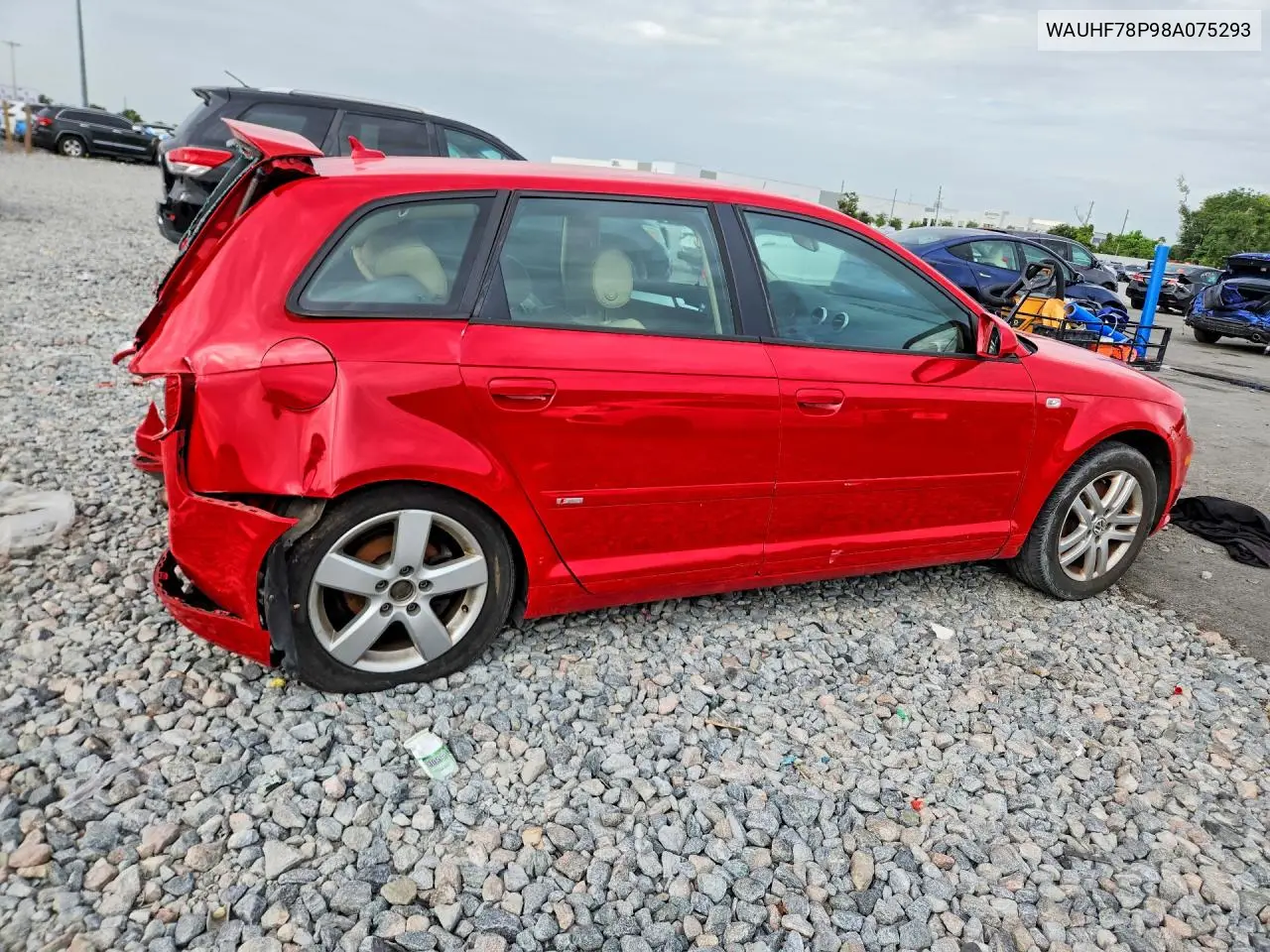 2008 Audi A3 2.0 VIN: WAUHF78P98A075293 Lot: 60593976