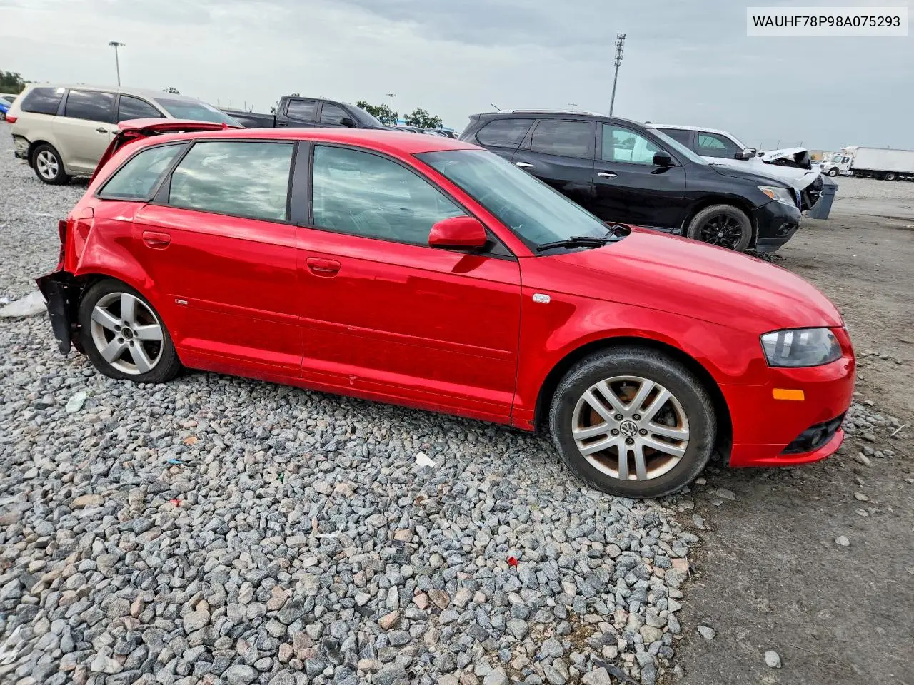 2008 Audi A3 2.0 VIN: WAUHF78P98A075293 Lot: 60593976