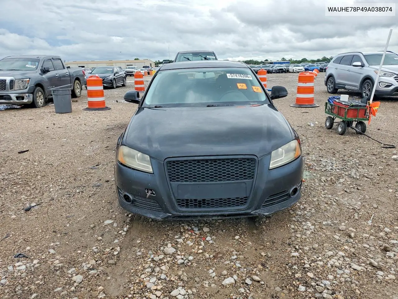 2009 Audi A3 2.0T VIN: WAUHE78P49A038074 Lot: 57416396