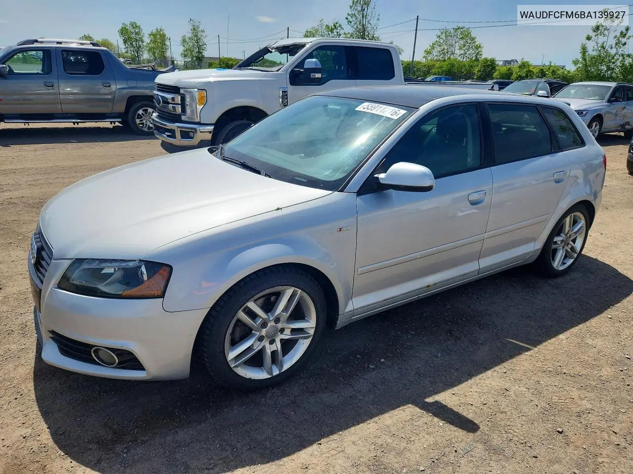 2011 Audi A3 Premium VIN: WAUDFCFM6BA139927 Lot: 55911216