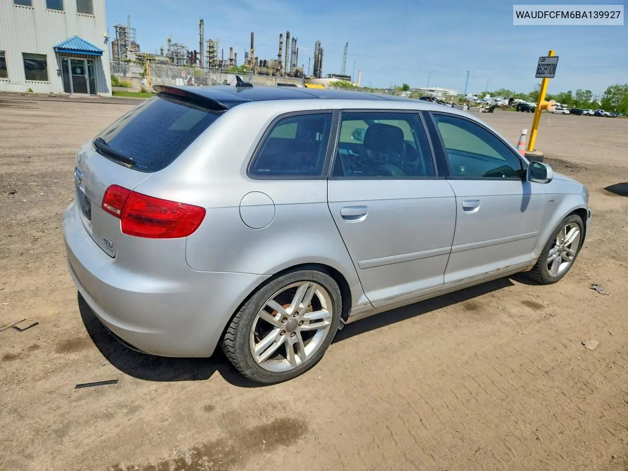 2011 Audi A3 Premium VIN: WAUDFCFM6BA139927 Lot: 55911216