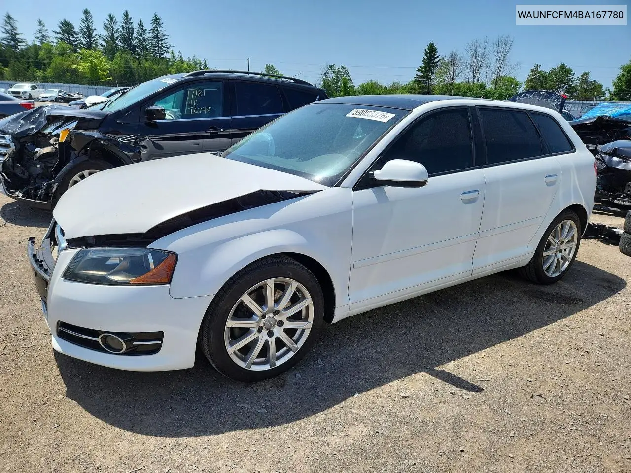 2011 Audi A3 Premium VIN: WAUNFCFM4BA167780 Lot: 59003376
