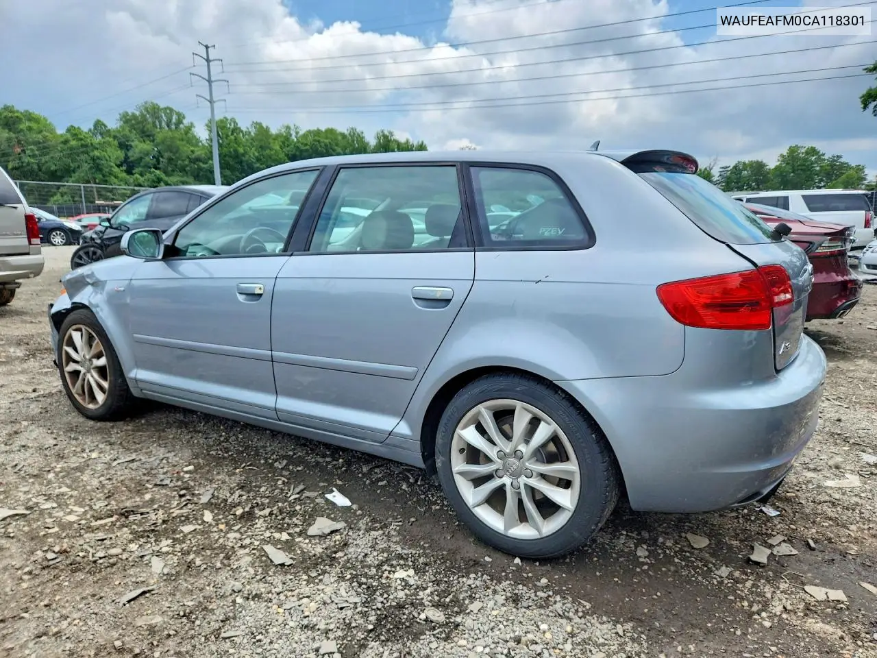 2012 Audi A3 Premium VIN: WAUFEAFM0CA118301 Lot: 59745186