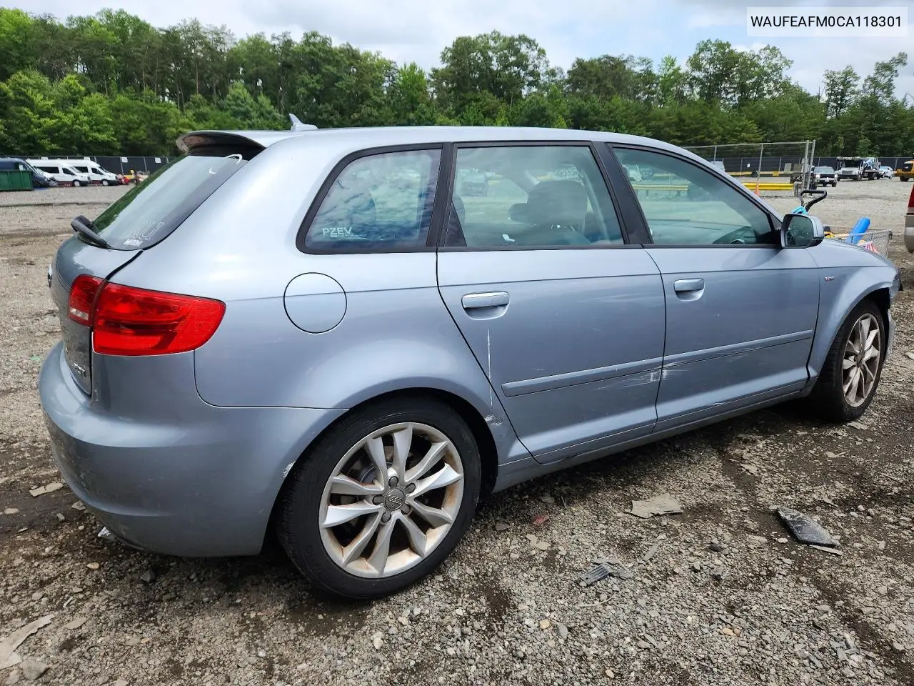 2012 Audi A3 Premium VIN: WAUFEAFM0CA118301 Lot: 59745186