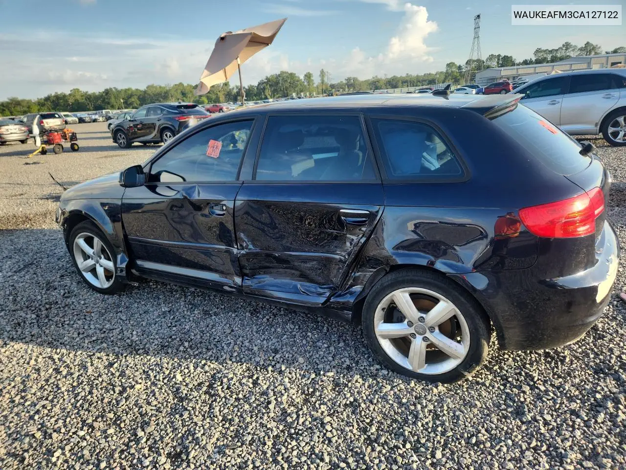 2012 Audi A3 Premium Plus VIN: WAUKEAFM3CA127122 Lot: 60933176