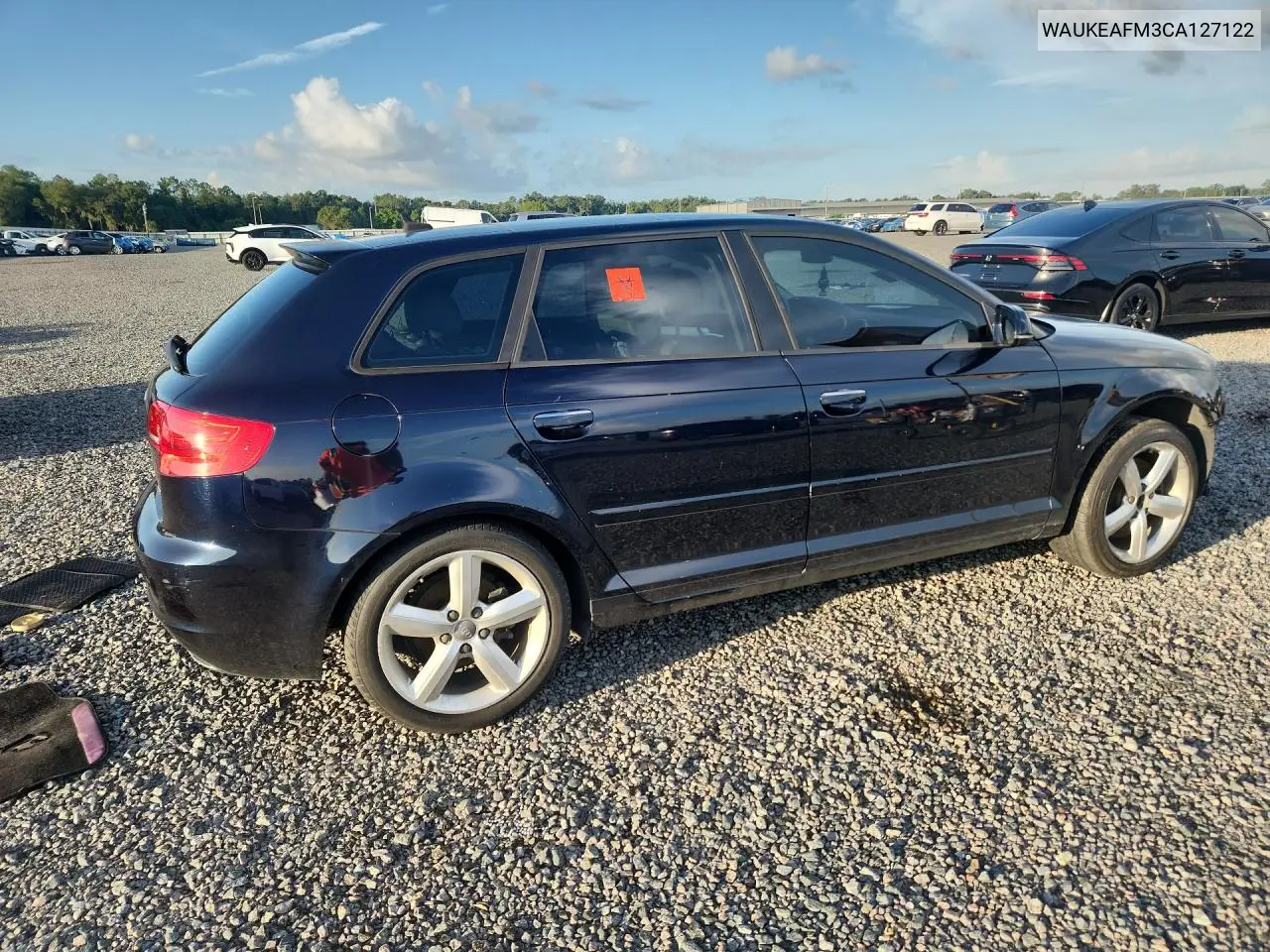 2012 Audi A3 Premium Plus VIN: WAUKEAFM3CA127122 Lot: 60933176