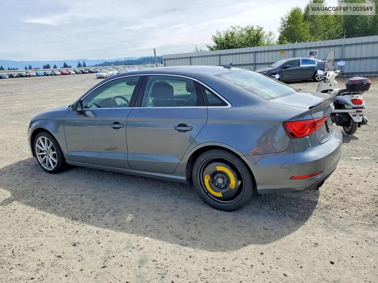 2015 Audi A3 Premium VIN: WAUACGFF8F1003549 Lot: 56188256