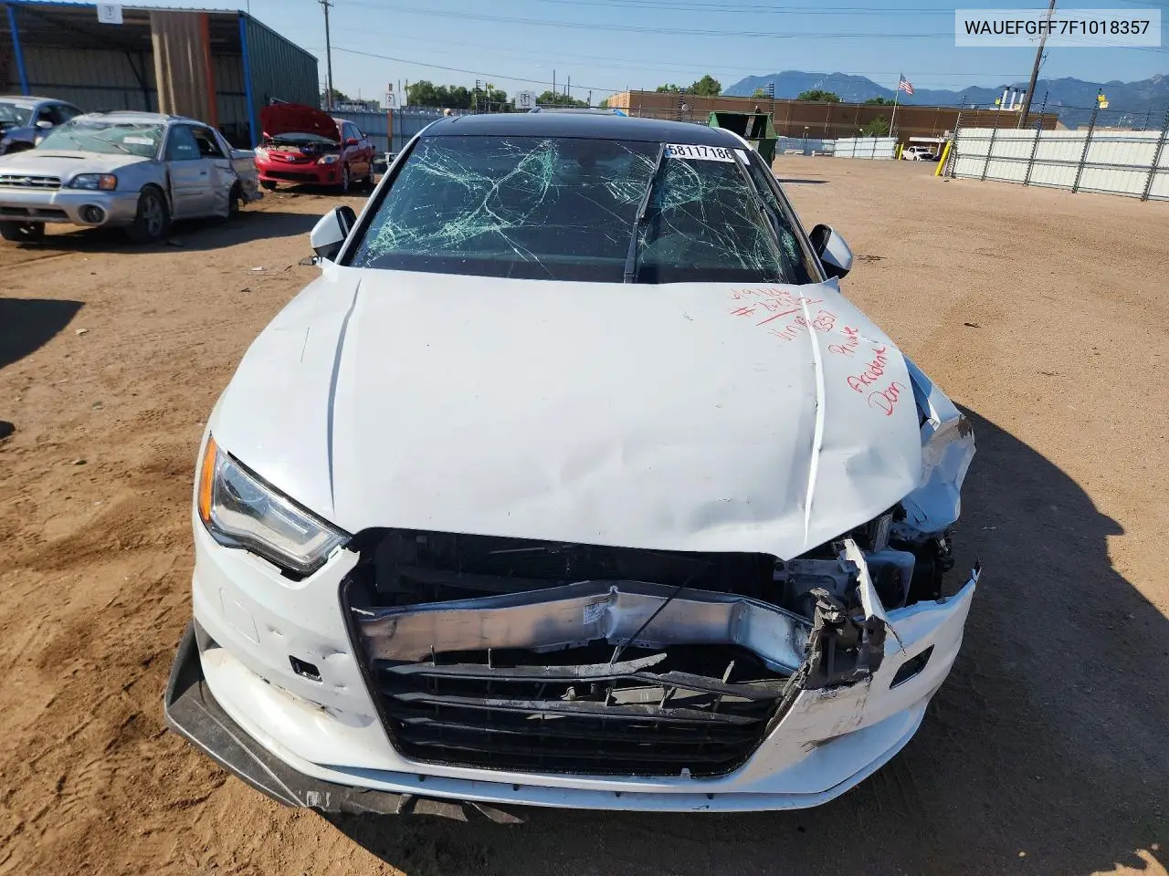 2015 Audi A3 Premium Plus VIN: WAUEFGFF7F1018357 Lot: 58117186