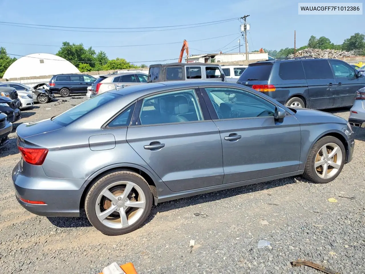 2015 Audi A3 Premium VIN: WAUACGFF7F1012386 Lot: 59103186