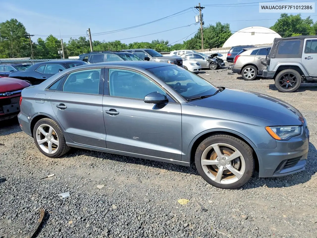 2015 Audi A3 Premium VIN: WAUACGFF7F1012386 Lot: 59103186