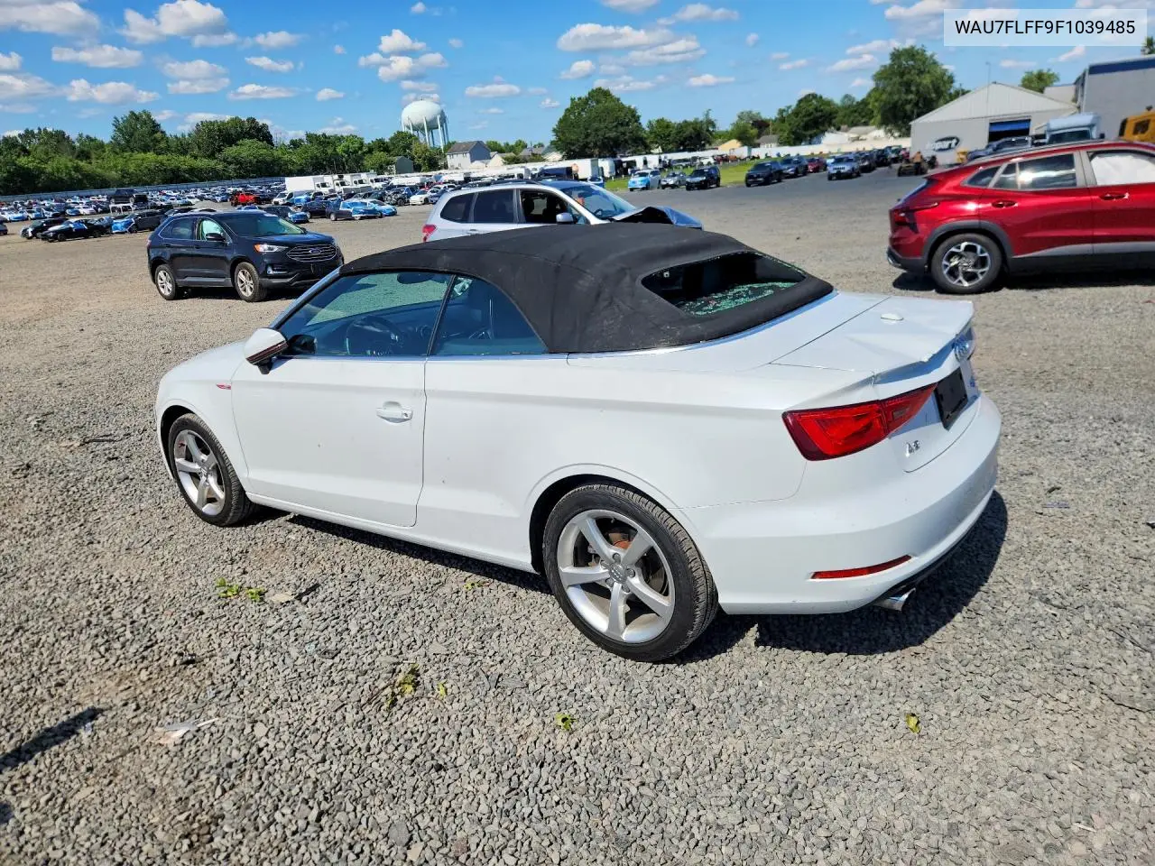 2015 Audi A3 Premium VIN: WAU7FLFF9F1039485 Lot: 59744156
