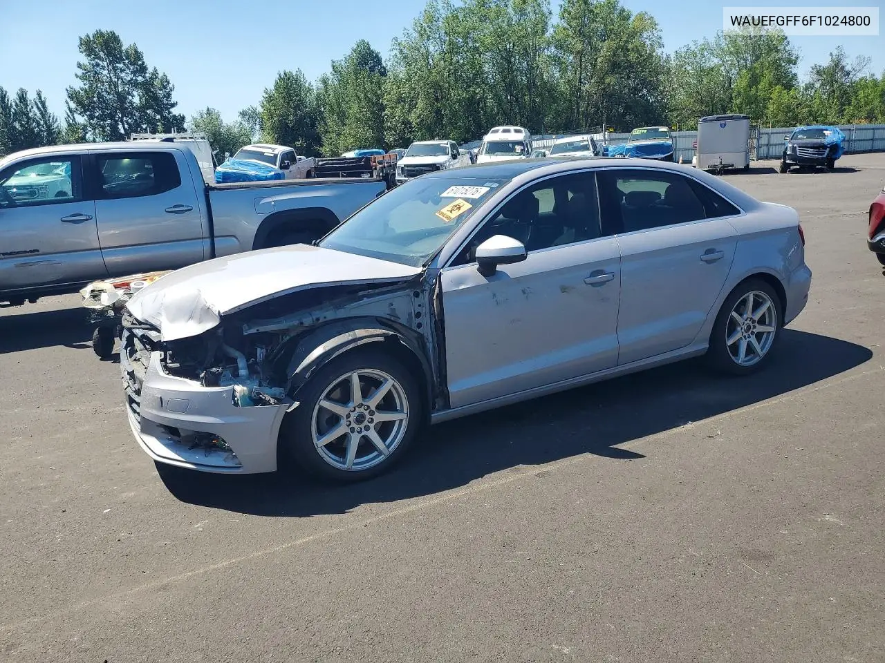 2015 Audi A3 Premium Plus VIN: WAUEFGFF6F1024800 Lot: 61015276