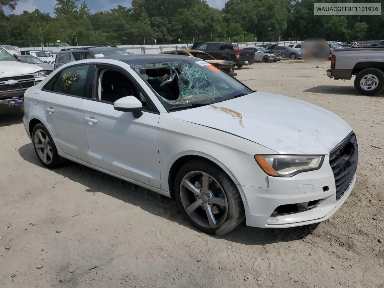 2015 Audi A3 Premium VIN: WAUACGFF8F1131936 Lot: 66845335