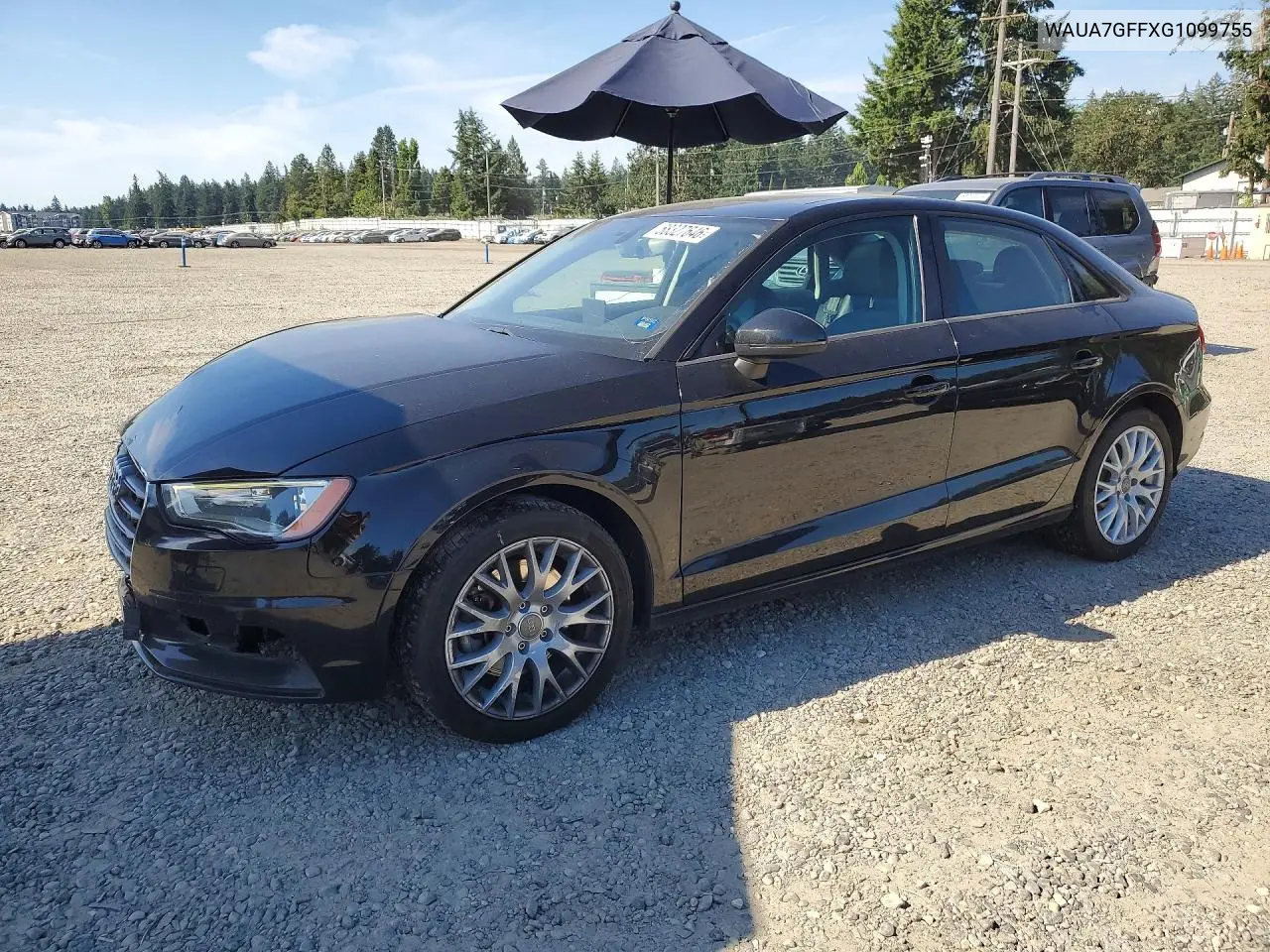 2016 Audi A3 Premium VIN: WAUA7GFFXG1099755 Lot: 58327646