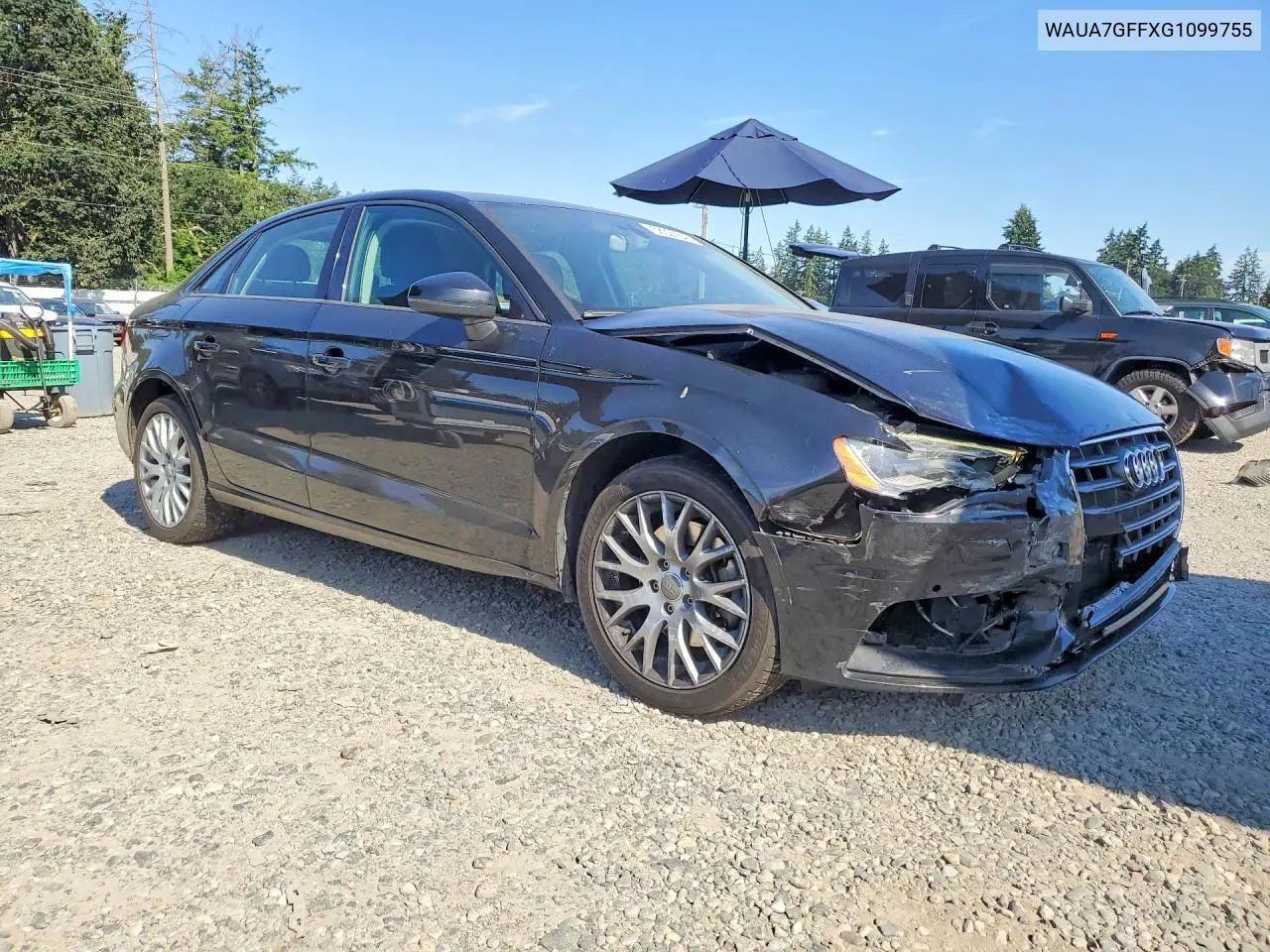 2016 Audi A3 Premium VIN: WAUA7GFFXG1099755 Lot: 58327646