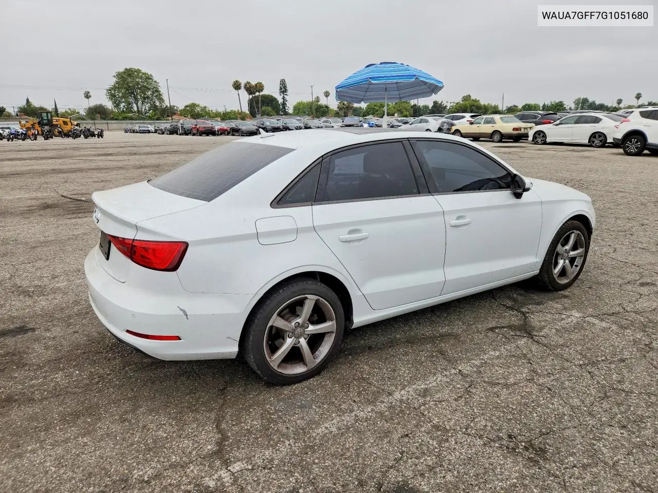 2016 Audi A3 Premium VIN: WAUA7GFF7G1051680 Lot: 58383536