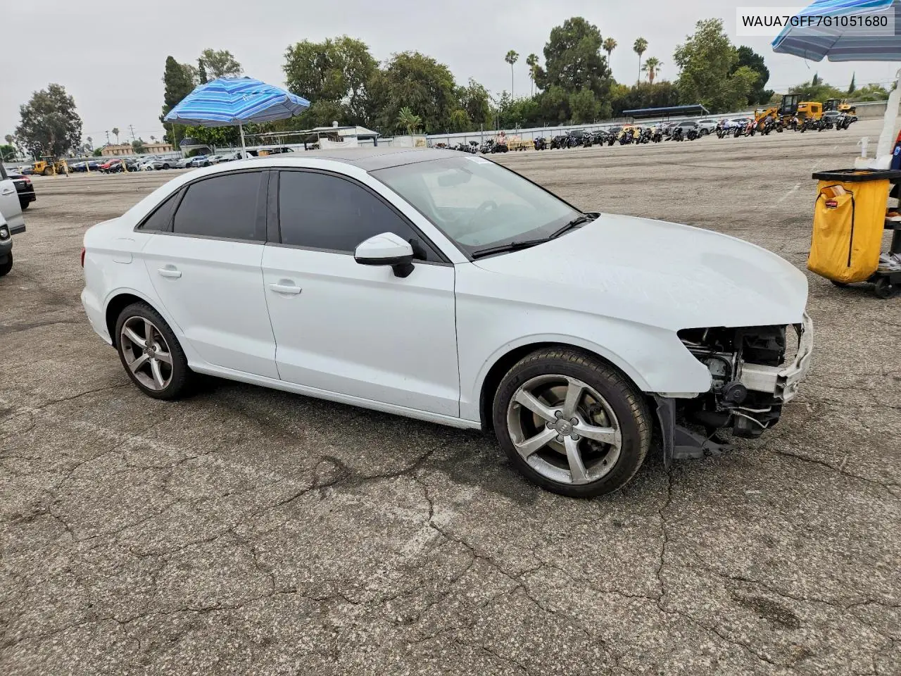 2016 Audi A3 Premium VIN: WAUA7GFF7G1051680 Lot: 58383536