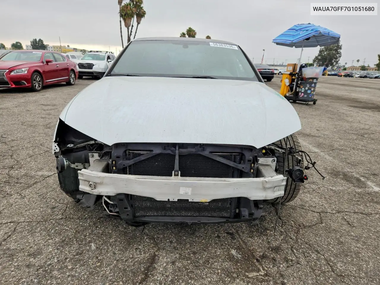 2016 Audi A3 Premium VIN: WAUA7GFF7G1051680 Lot: 58383536