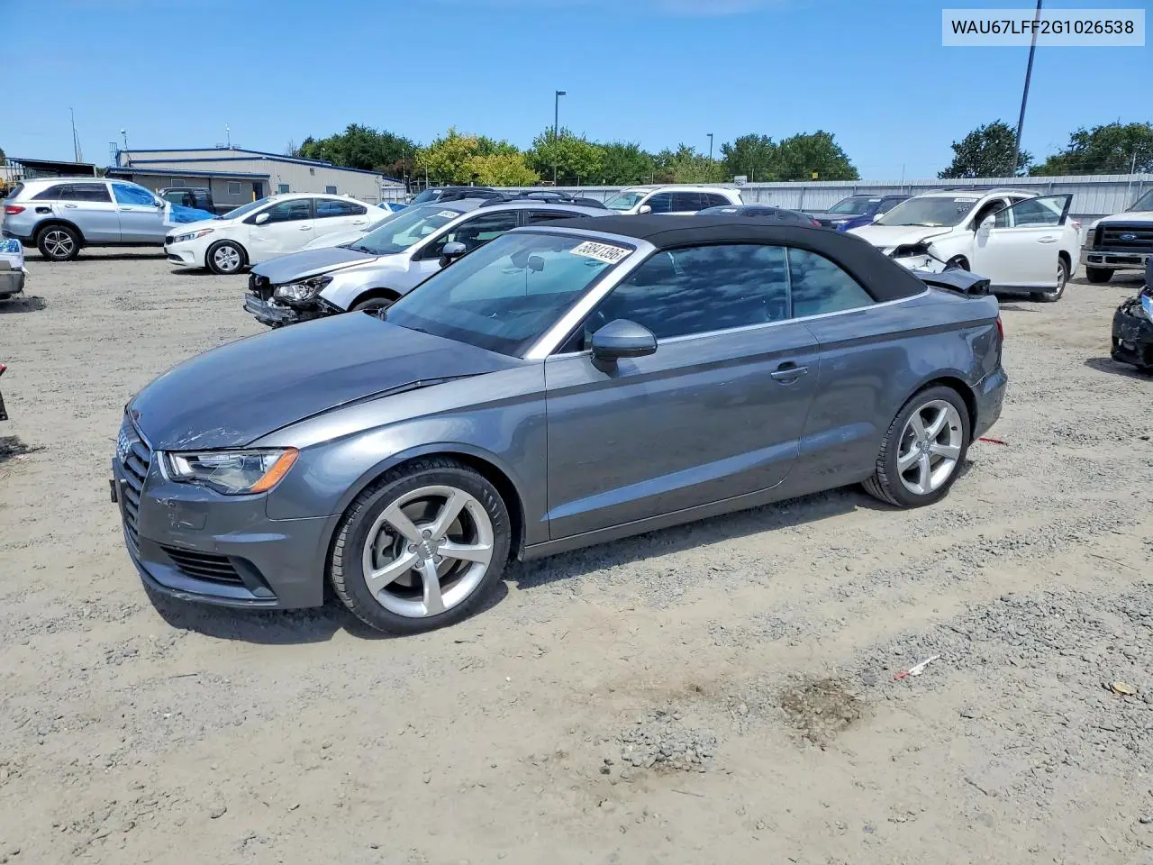 2016 Audi A3 Premium VIN: WAU67LFF2G1026538 Lot: 58841396