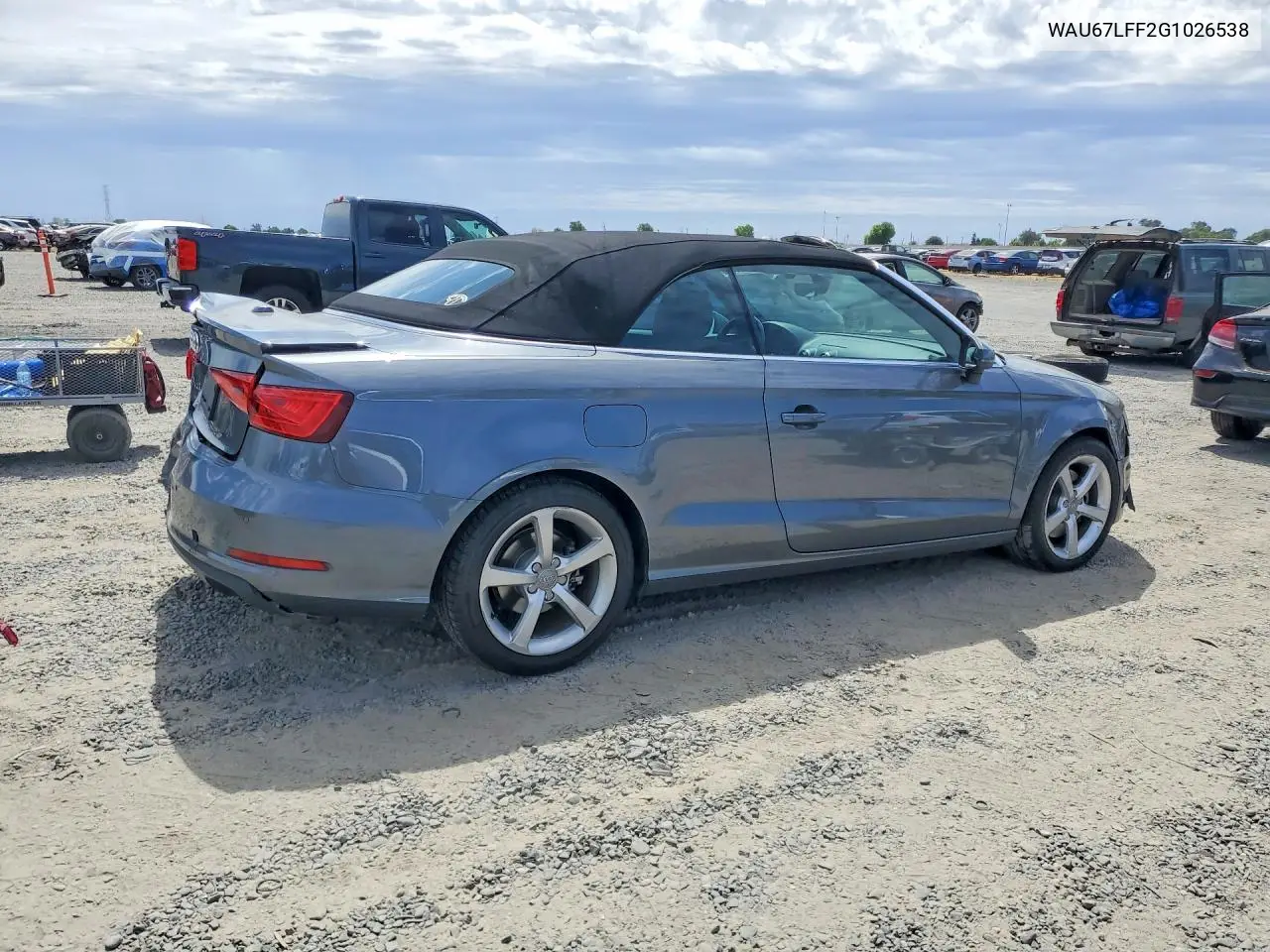 2016 Audi A3 Premium VIN: WAU67LFF2G1026538 Lot: 58841396