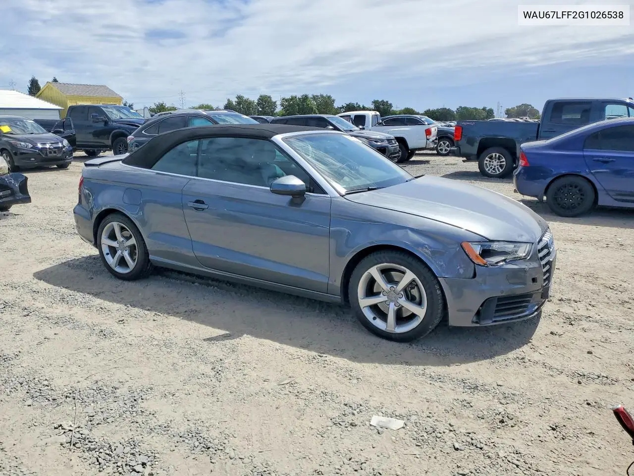 2016 Audi A3 Premium VIN: WAU67LFF2G1026538 Lot: 58841396