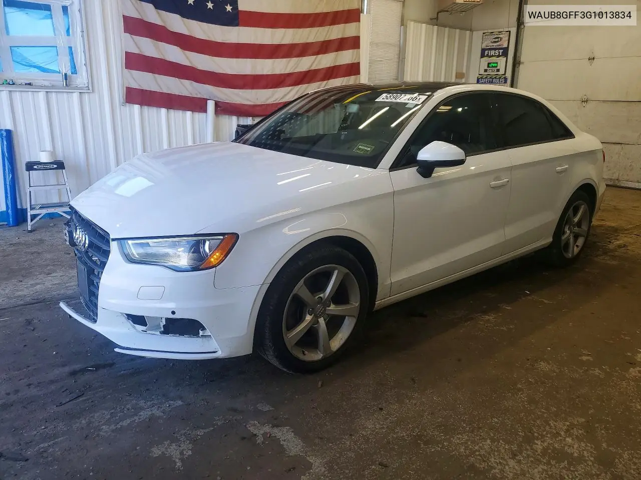 2016 Audi A3 Premium VIN: WAUB8GFF3G1013834 Lot: 58907866