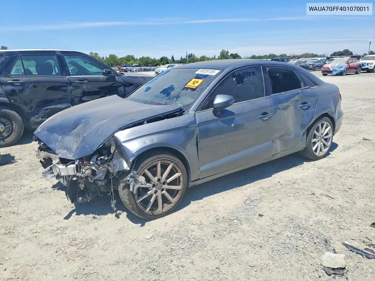 2016 Audi A3 Premium VIN: WAUA7GFF4G1070011 Lot: 59026186