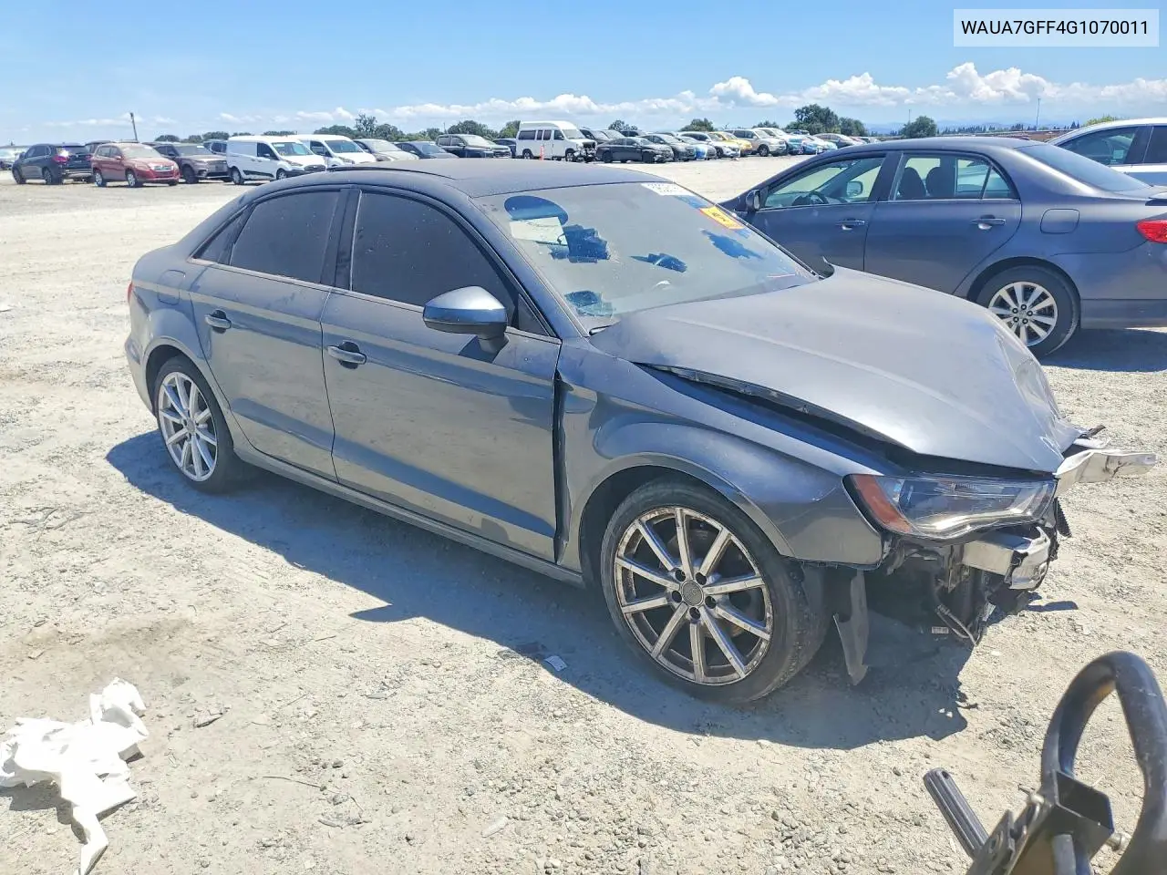 2016 Audi A3 Premium VIN: WAUA7GFF4G1070011 Lot: 59026186