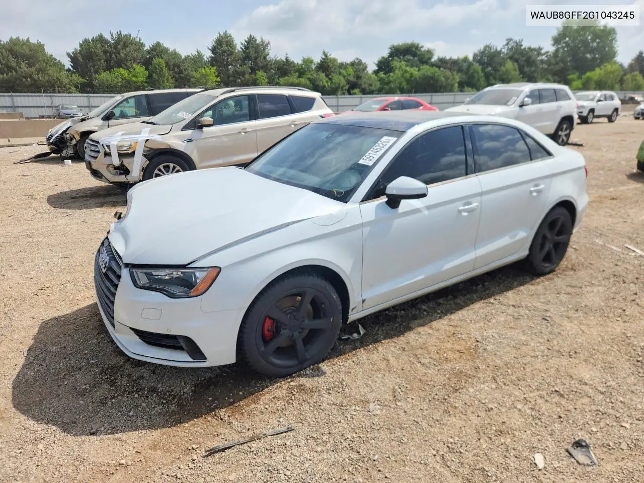 2016 Audi A3 Premium VIN: WAUB8GFF2G1043245 Lot: 59146326