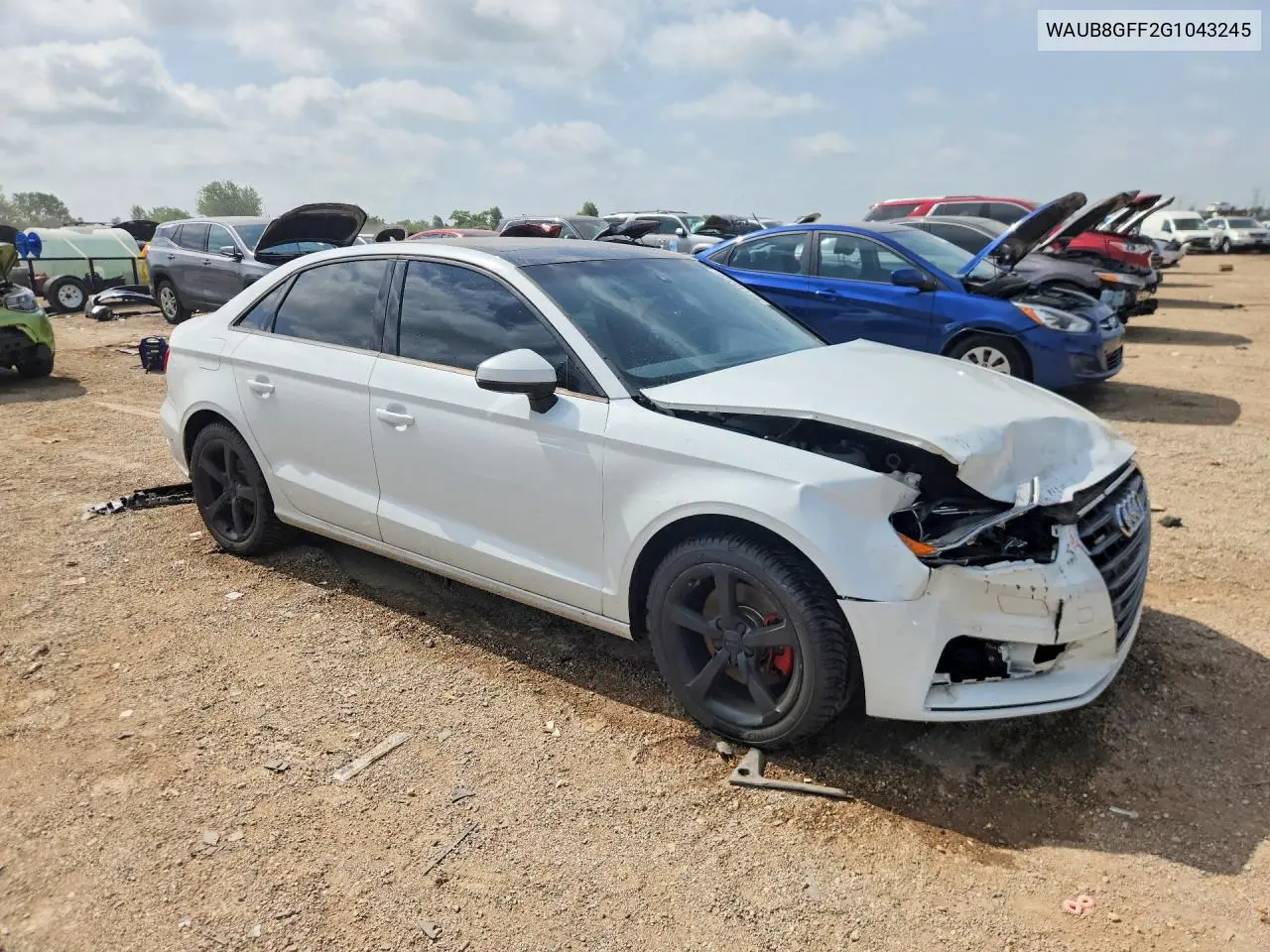 2016 Audi A3 Premium VIN: WAUB8GFF2G1043245 Lot: 59146326