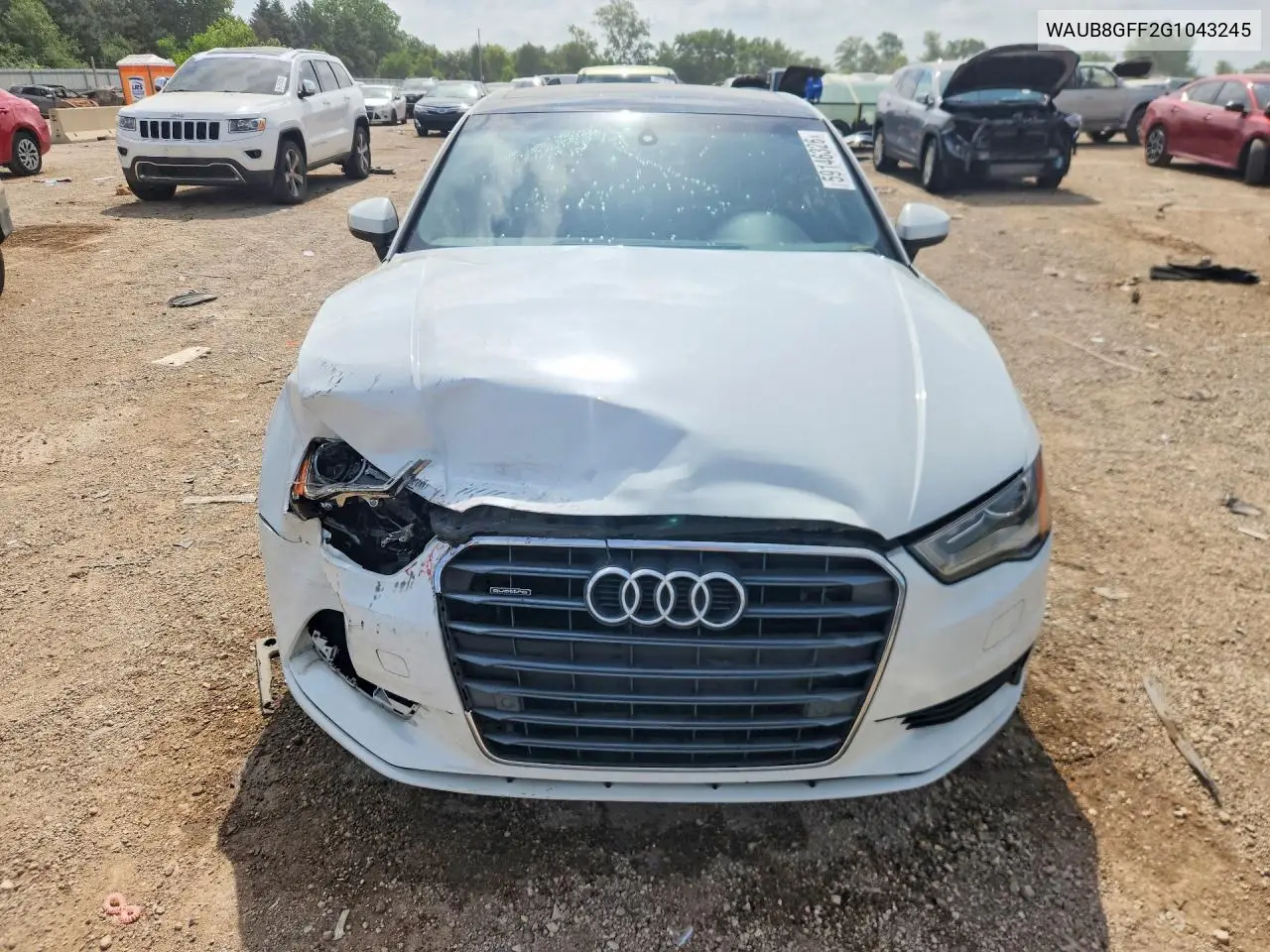 2016 Audi A3 Premium VIN: WAUB8GFF2G1043245 Lot: 59146326