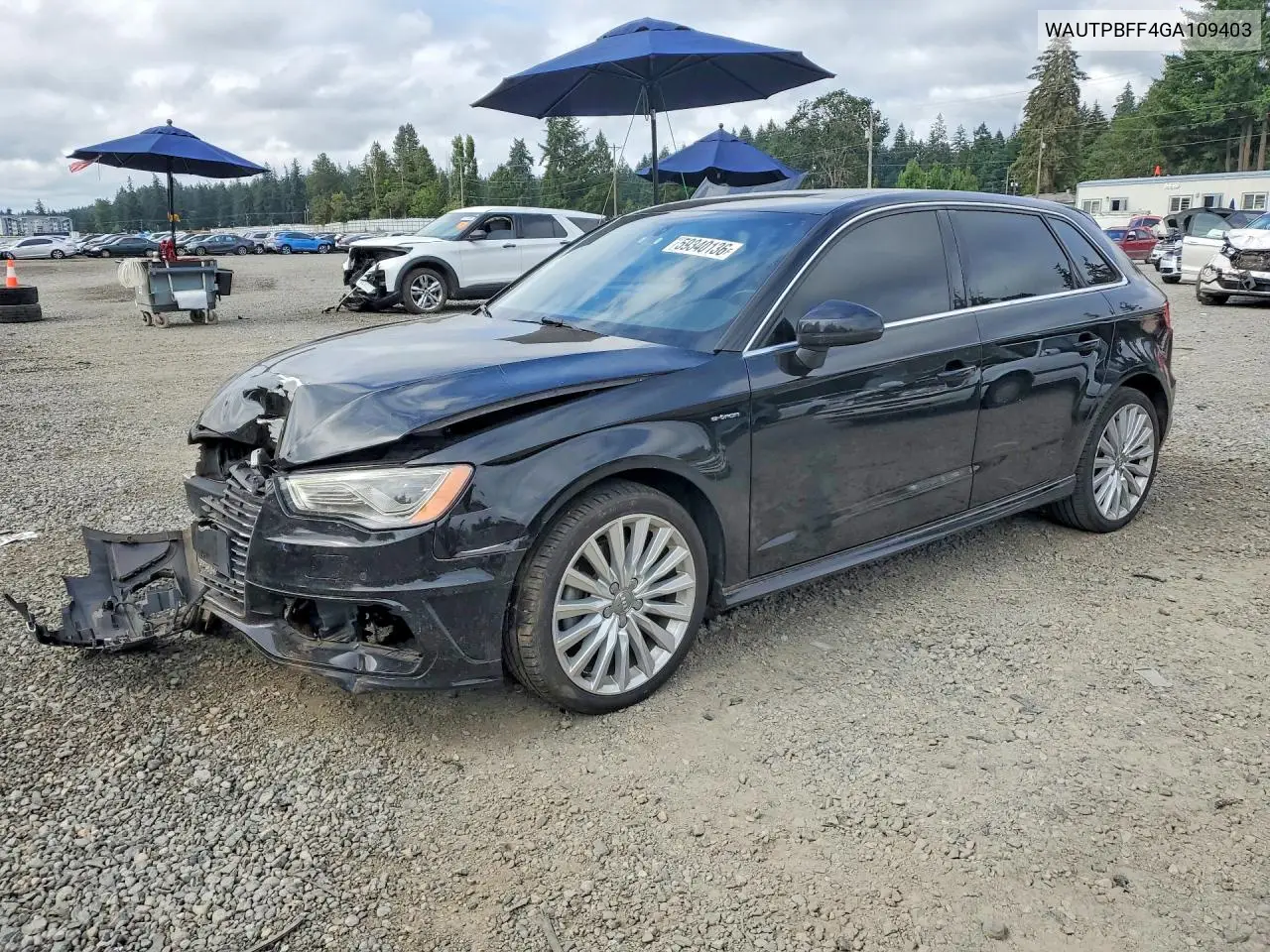 2016 Audi A3 E-Tron Premium Plus VIN: WAUTPBFF4GA109403 Lot: 59340136