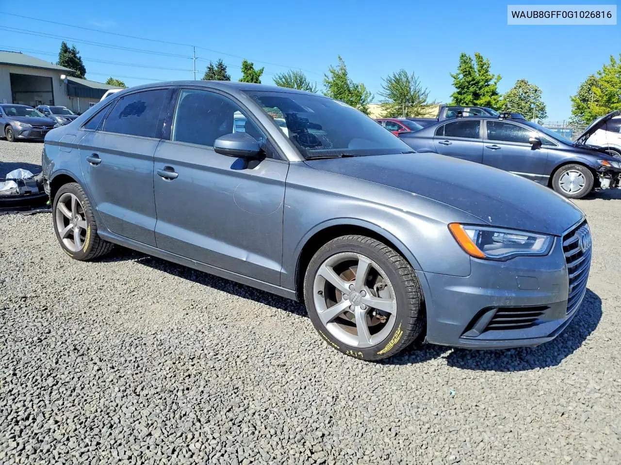 2016 Audi A3 Premium VIN: WAUB8GFF0G1026816 Lot: 59899406