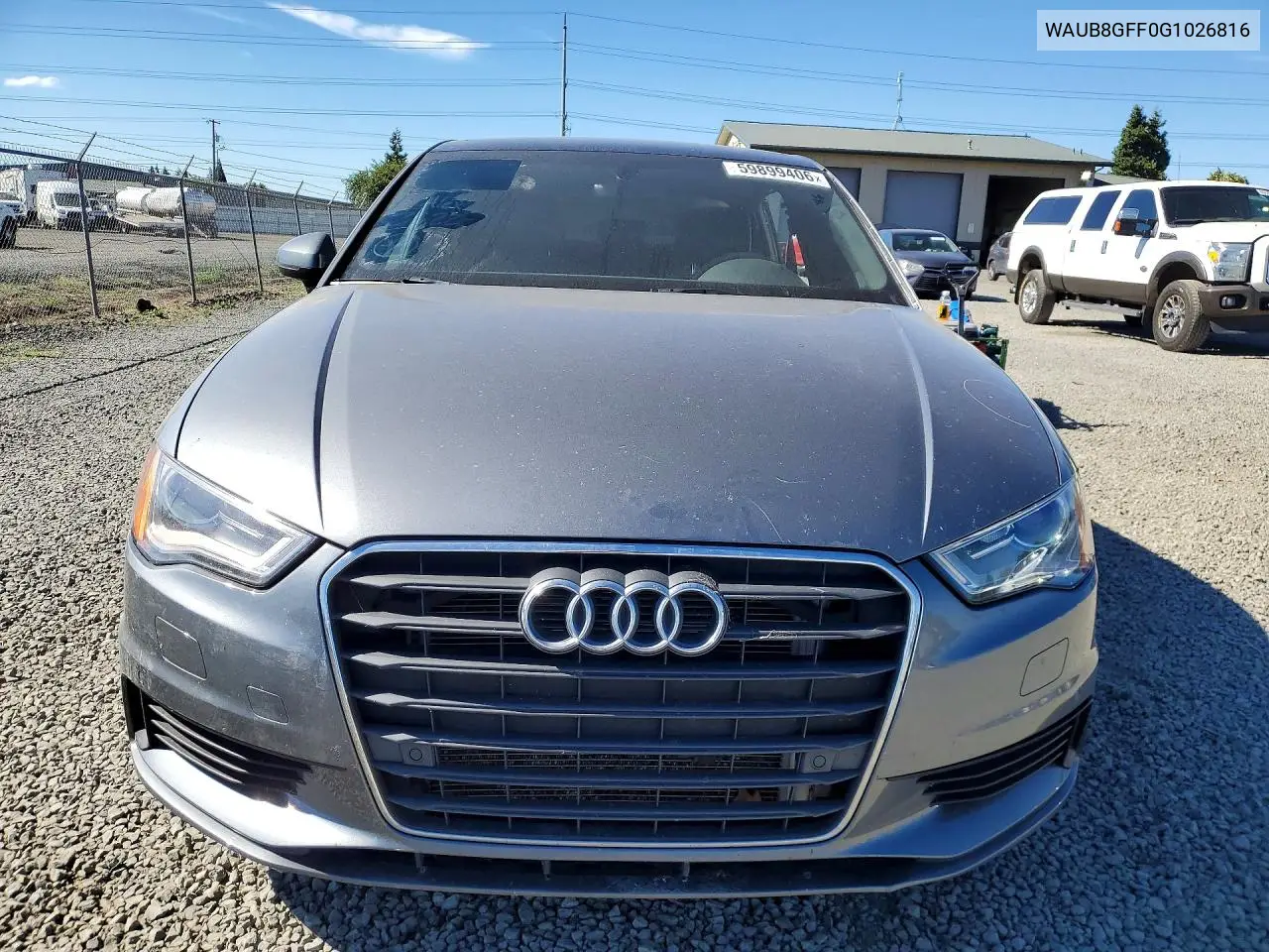 2016 Audi A3 Premium VIN: WAUB8GFF0G1026816 Lot: 59899406