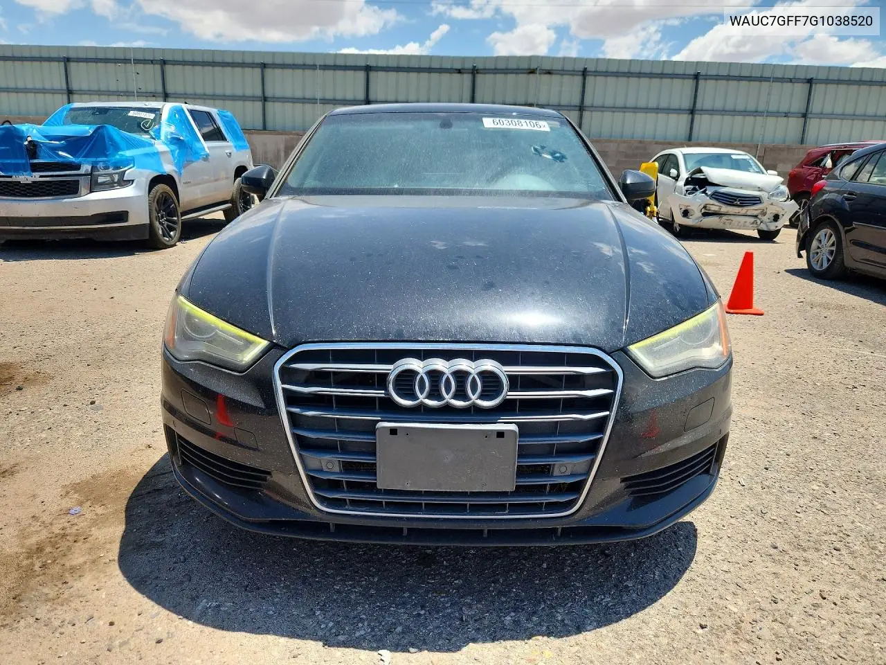 2016 Audi A3 Premium Plus VIN: WAUC7GFF7G1038520 Lot: 60308106