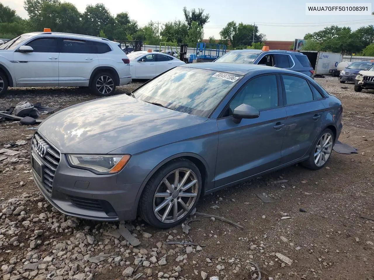 2016 Audi A3 Premium VIN: WAUA7GFF5G1008391 Lot: 60497596