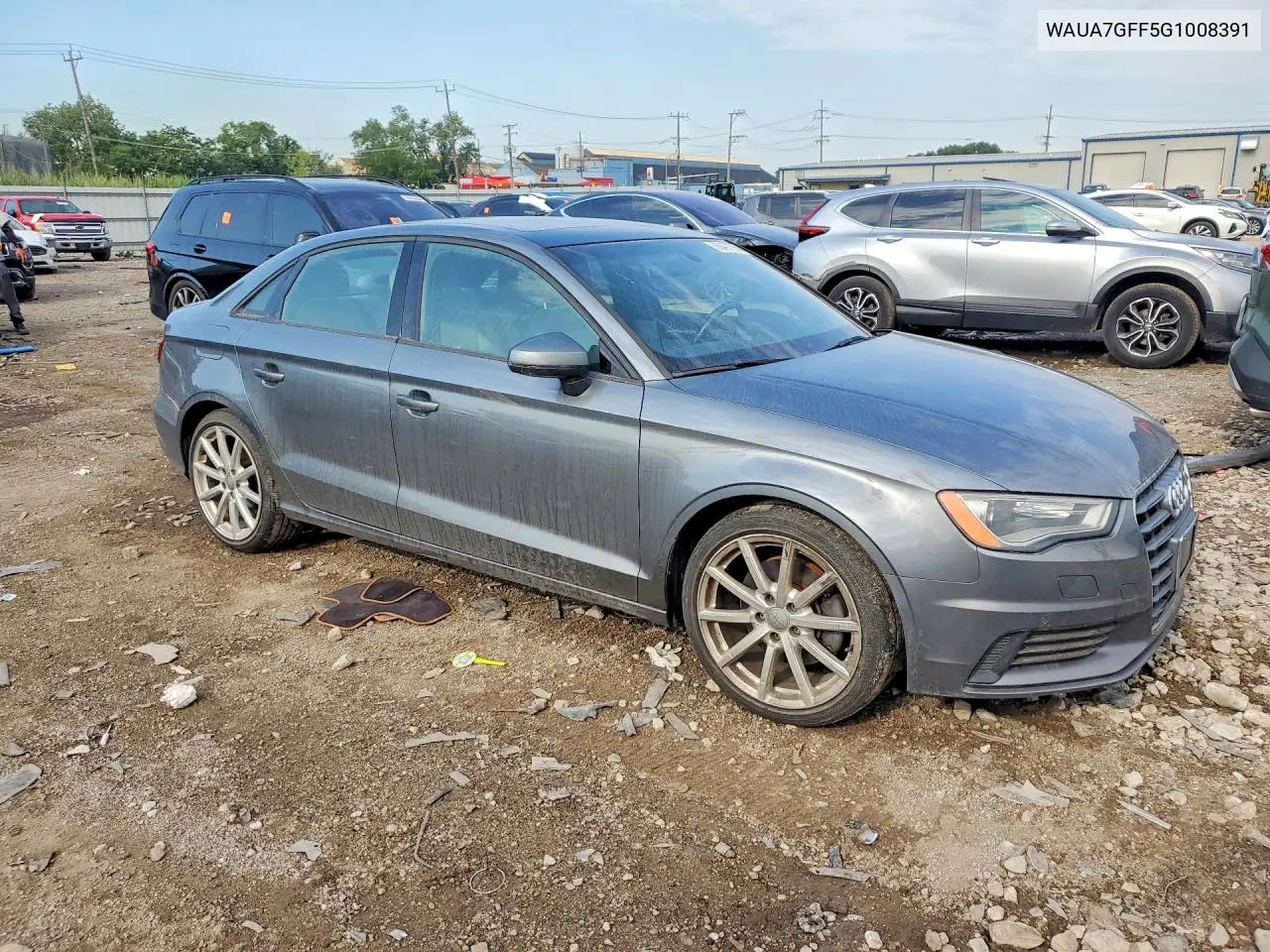 2016 Audi A3 Premium VIN: WAUA7GFF5G1008391 Lot: 60497596