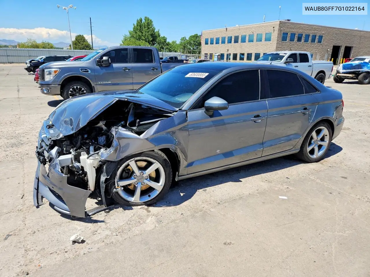 2016 Audi A3 Premium VIN: WAUB8GFF7G1022164 Lot: 60600866