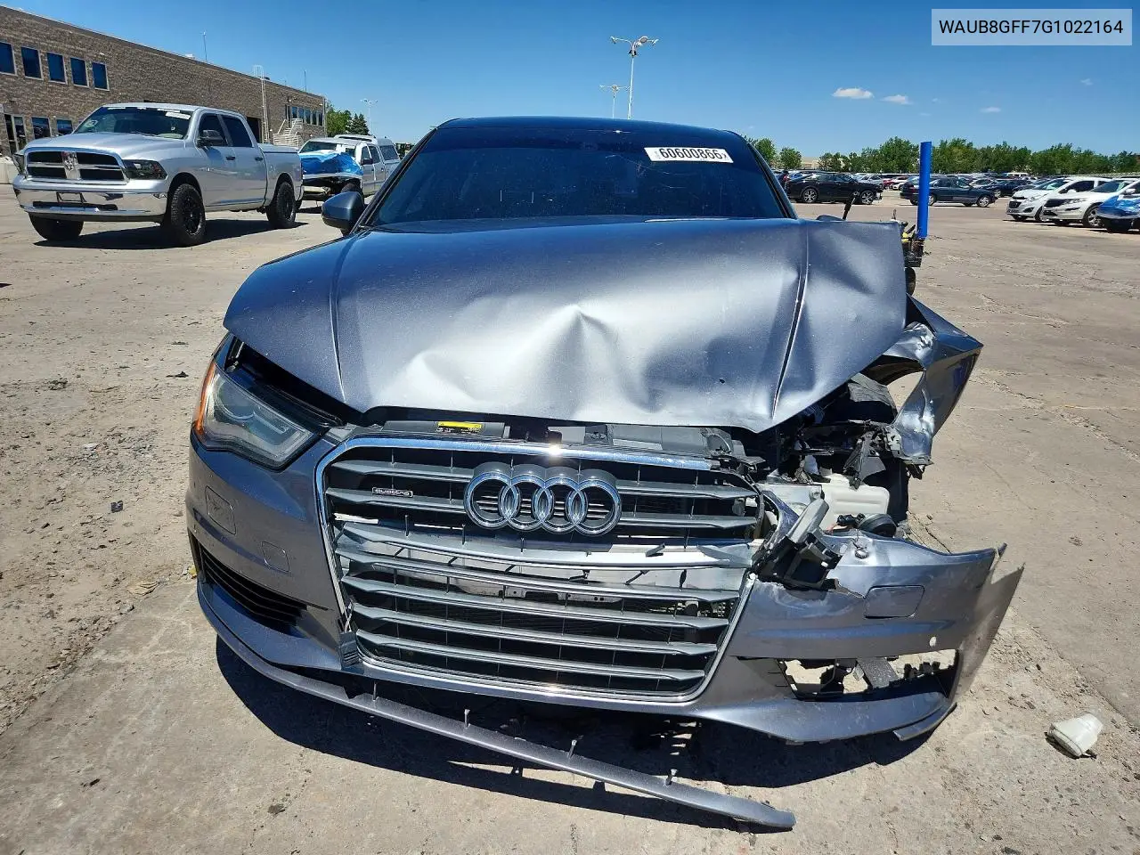 2016 Audi A3 Premium VIN: WAUB8GFF7G1022164 Lot: 60600866