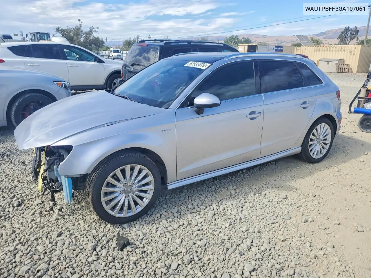 2016 Audi A3 E-Tron Premium Plus VIN: WAUTPBFF3GA107061 Lot: 61937676