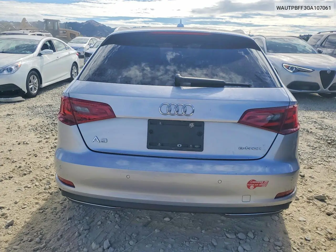 2016 Audi A3 E-Tron Premium Plus VIN: WAUTPBFF3GA107061 Lot: 61937676