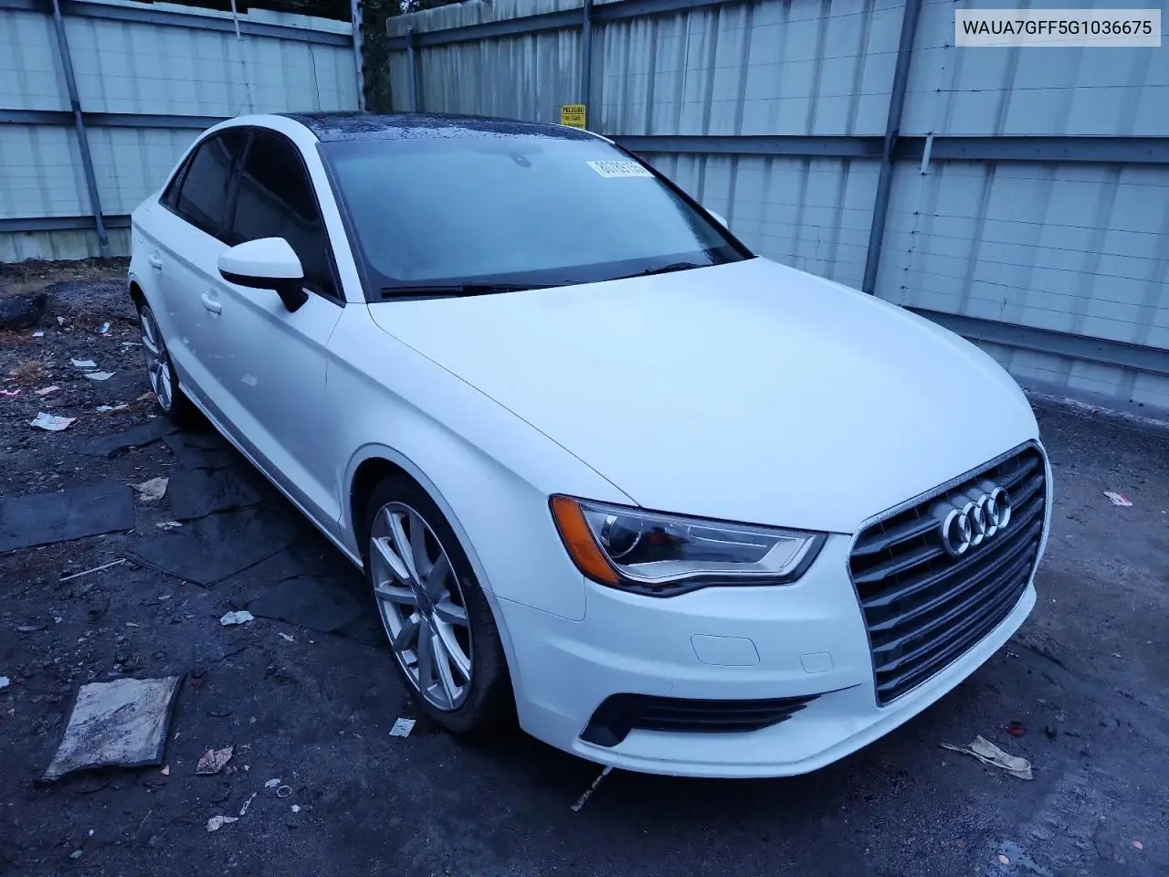 WAUA7GFF5G1036675 2016 Audi A3 Premium