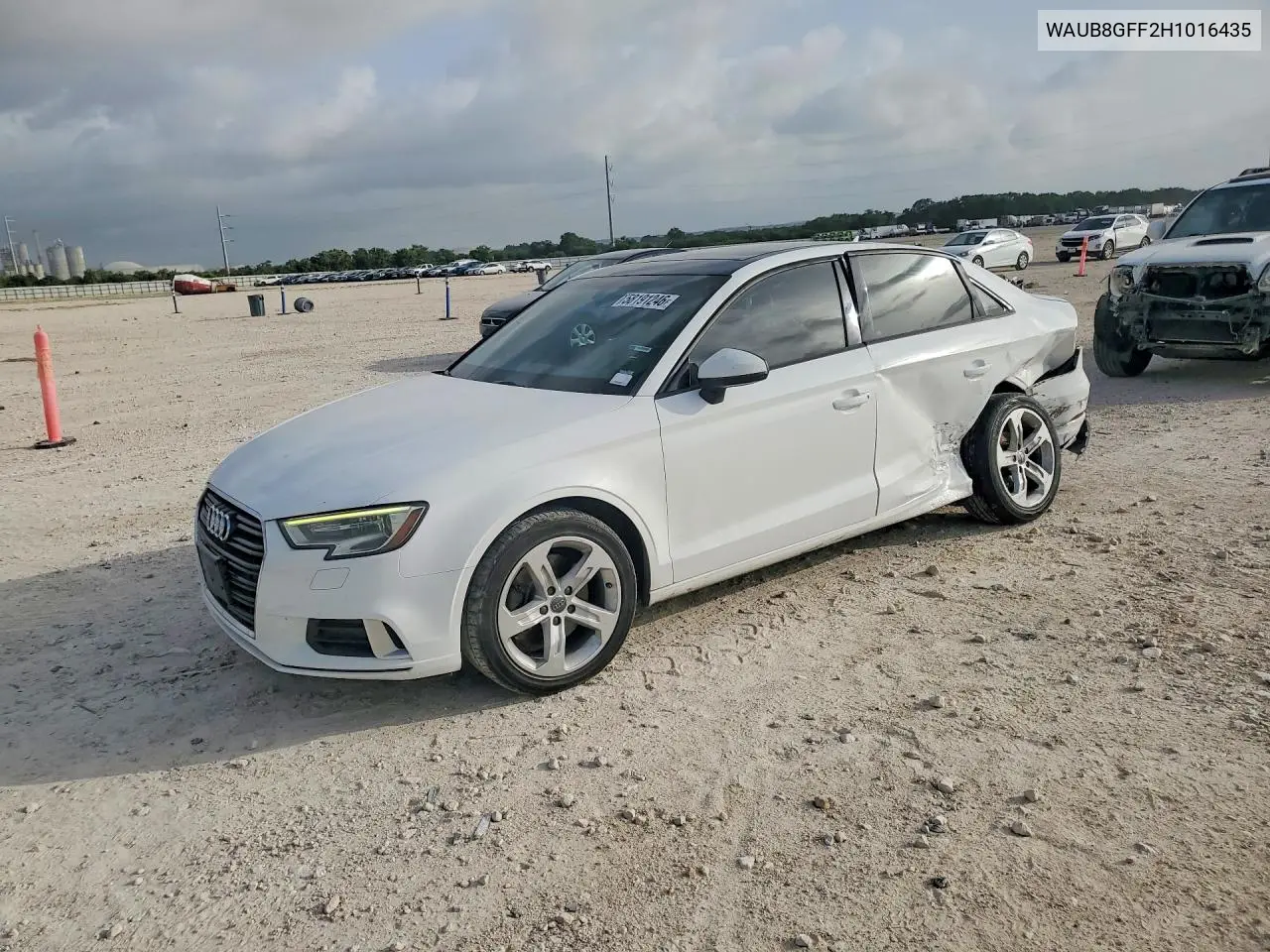 2017 Audi A3 Premium VIN: WAUB8GFF2H1016435 Lot: 58191246