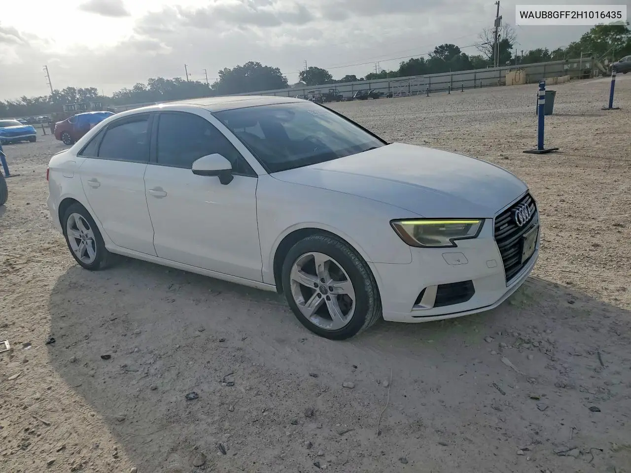 2017 Audi A3 Premium VIN: WAUB8GFF2H1016435 Lot: 58191246