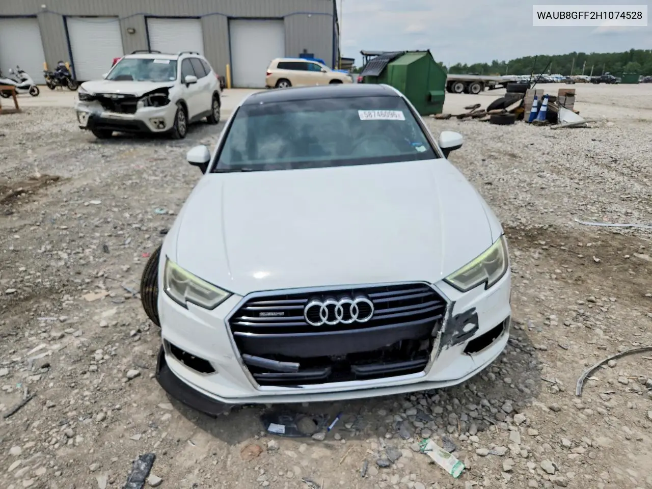 2017 Audi A3 Premium VIN: WAUB8GFF2H1074528 Lot: 58746096