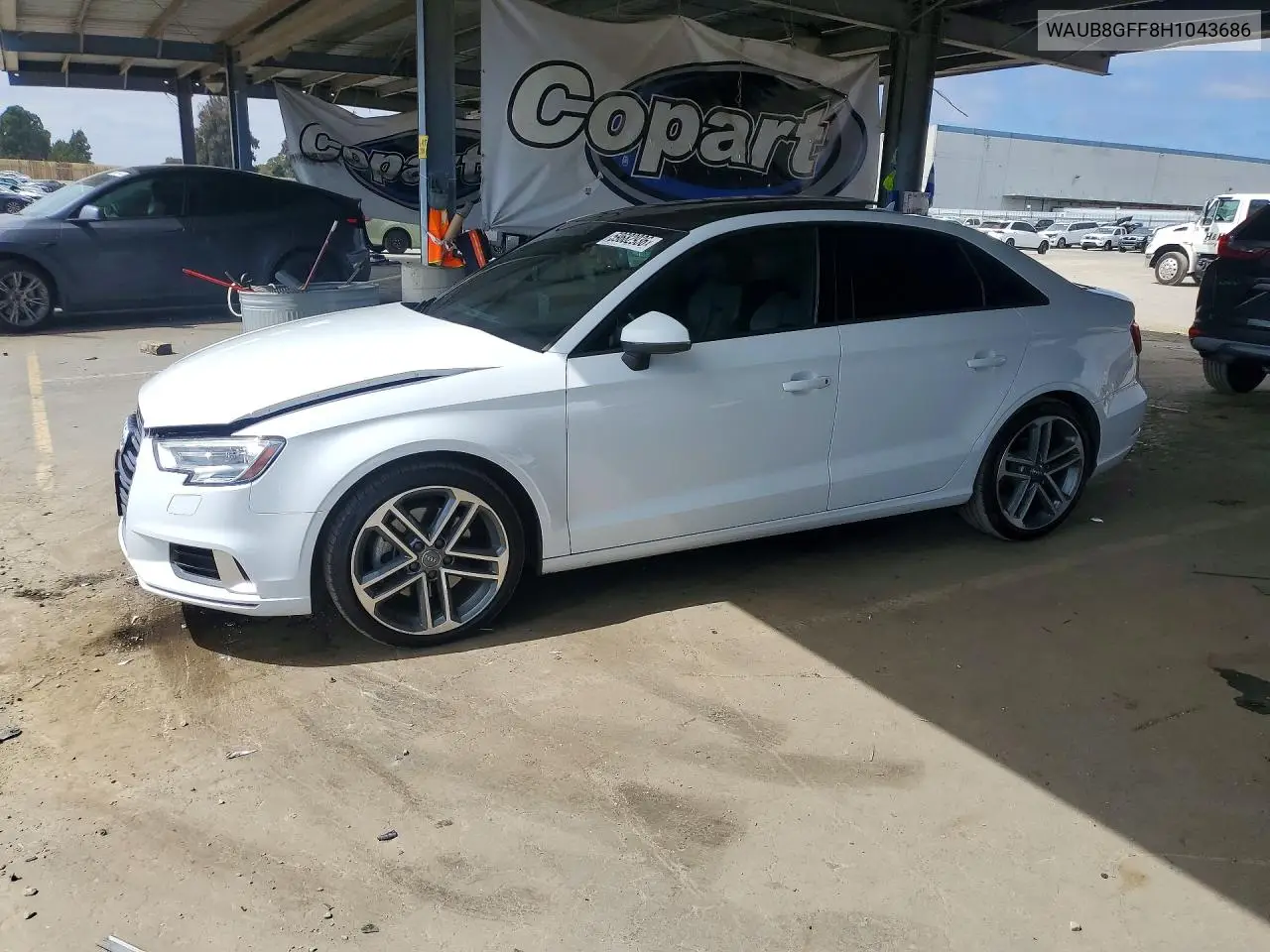 2017 Audi A3 Premium VIN: WAUB8GFF8H1043686 Lot: 59682936