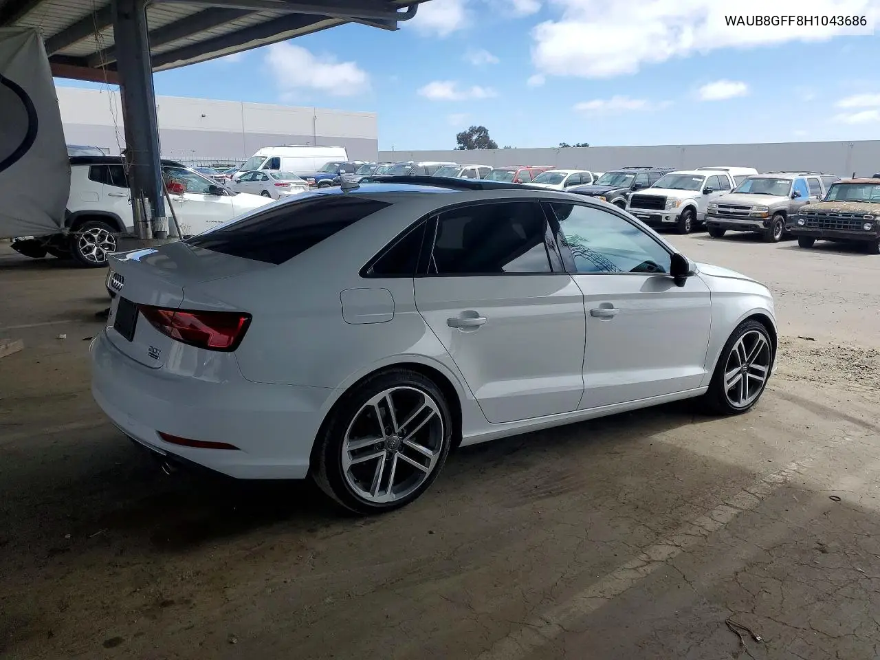 2017 Audi A3 Premium VIN: WAUB8GFF8H1043686 Lot: 59682936